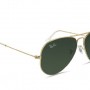 Ray Ban RB3025 W3234 Sunglasses Gold Frame / G15 Green Non-Polarized Lenses - Small Size